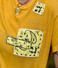 Load image into Gallery viewer, Yellow Patched Blank Vintage Tee
