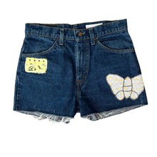 Load image into Gallery viewer, Lucky Rabbit Dark Wash Vintage Levi’s Cut Offs
