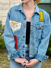 Load image into Gallery viewer, Number 1 Patched Vintage Lee Denim Jacket
