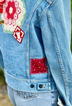 Load image into Gallery viewer, Number 1 Patched Vintage Lee Denim Jacket
