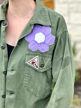 Load image into Gallery viewer, Rodeo Garden Patched Military Fatigue Jacket
