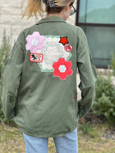 Load image into Gallery viewer, Rodeo Garden Patched Military Fatigue Jacket
