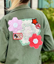 Load image into Gallery viewer, Rodeo Garden Patched Military Fatigue Jacket
