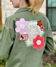 Load image into Gallery viewer, Rodeo Garden Patched Military Fatigue Jacket
