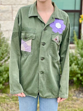 Load image into Gallery viewer, Rodeo Garden Patched Military Fatigue Jacket
