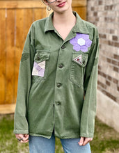 Load image into Gallery viewer, Rodeo Garden Patched Military Fatigue Jacket
