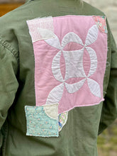 Load image into Gallery viewer, Pink Bear Patched Vintage Military Jacket
