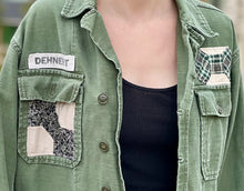 Load image into Gallery viewer, Faded Sunny Days Multi Quilt Patched Military Fatigue Jacket
