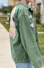 Load image into Gallery viewer, Faded Sunny Days Multi Quilt Patched Military Fatigue Jacket
