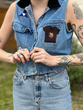 Load image into Gallery viewer, Barbie Girl Vintage Denim Vest
