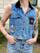 Load image into Gallery viewer, Barbie Girl Vintage Denim Vest
